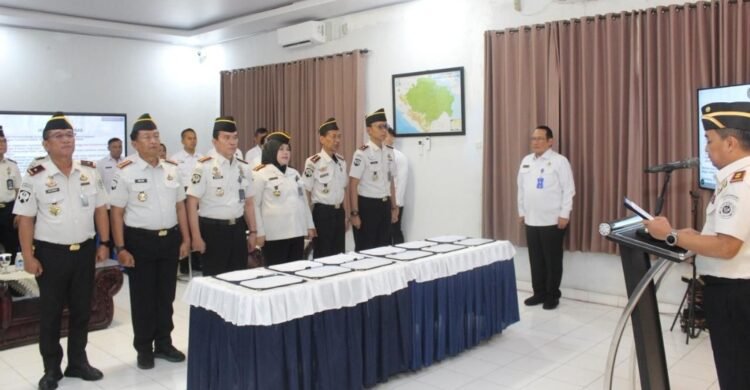 Kepala Rutan Kelas I Palembang Ikuti Ikrar Bersama dan Penandatanganan PKS Bersih dari Narkoba, Handphone, dan Pungli