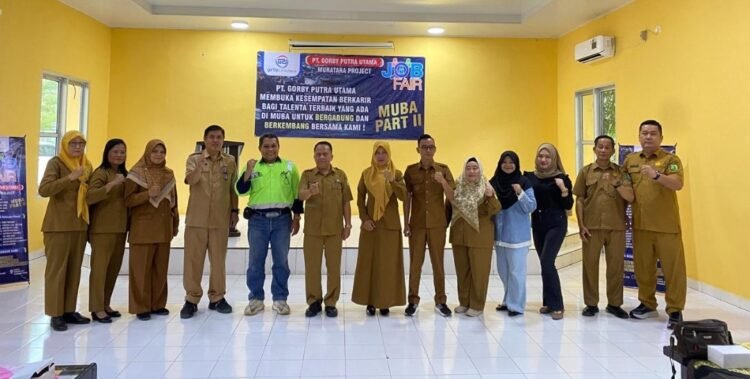 Wujudkan Muba Maju Lebih Cepat, Disnakertrans Kawal Rekrutmen Lokal PT Gorby Putra Utama Berbasis Transparansi Digital Protitas Ber KTP Muba