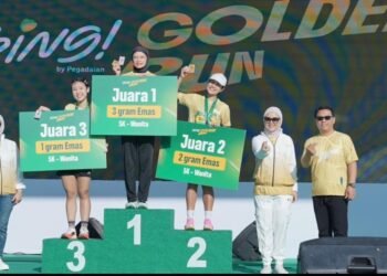 Tring! Golden Run 2026: Pegadaian Kanwil Palembang Kampanyekan Hidup Sehat dan Investasi Emas