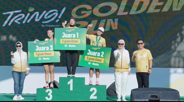 Tring! Golden Run 2026: Pegadaian Kanwil Palembang Kampanyekan Hidup Sehat dan Investasi Emas
