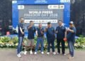 Pengurus dan anggota SMSI Semarakan Fun Walk World Press Freedom Day 2026 yang Digelar Dewan Pers