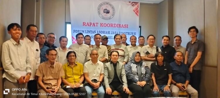 Forum Lintas Asosiasi Jasa Konstruksi Sumatera Selatan Siap Kawal Regulasi dan Kualitas Pembangunan di Sumsel