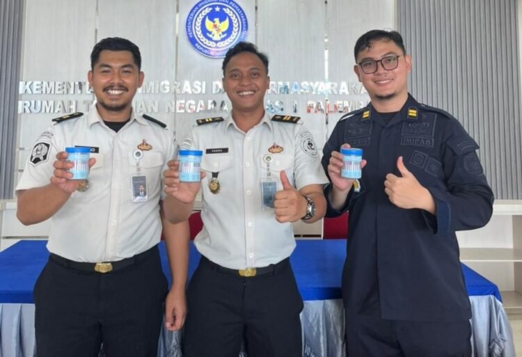 Rutan Kelas I Palembang Gelar Tes Urine WBP dan Pegawai, Seluruh Hasil Negatif Narkoba