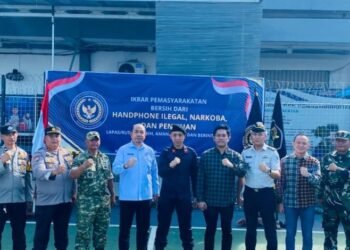 Rutan Kelas I Palembang Gelar Penggeledahan Bersama APH, Wujudkan Pemasyarakatan Bersih dari Handphone Ilegal dan Narkoba