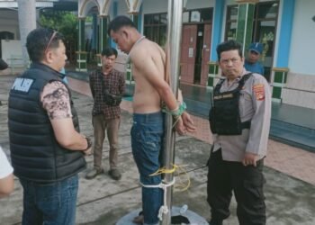 Gerak Cepat Personel Polda Sumsel Amankan Terduga Pelaku Pencurian di Jalan Politeknik