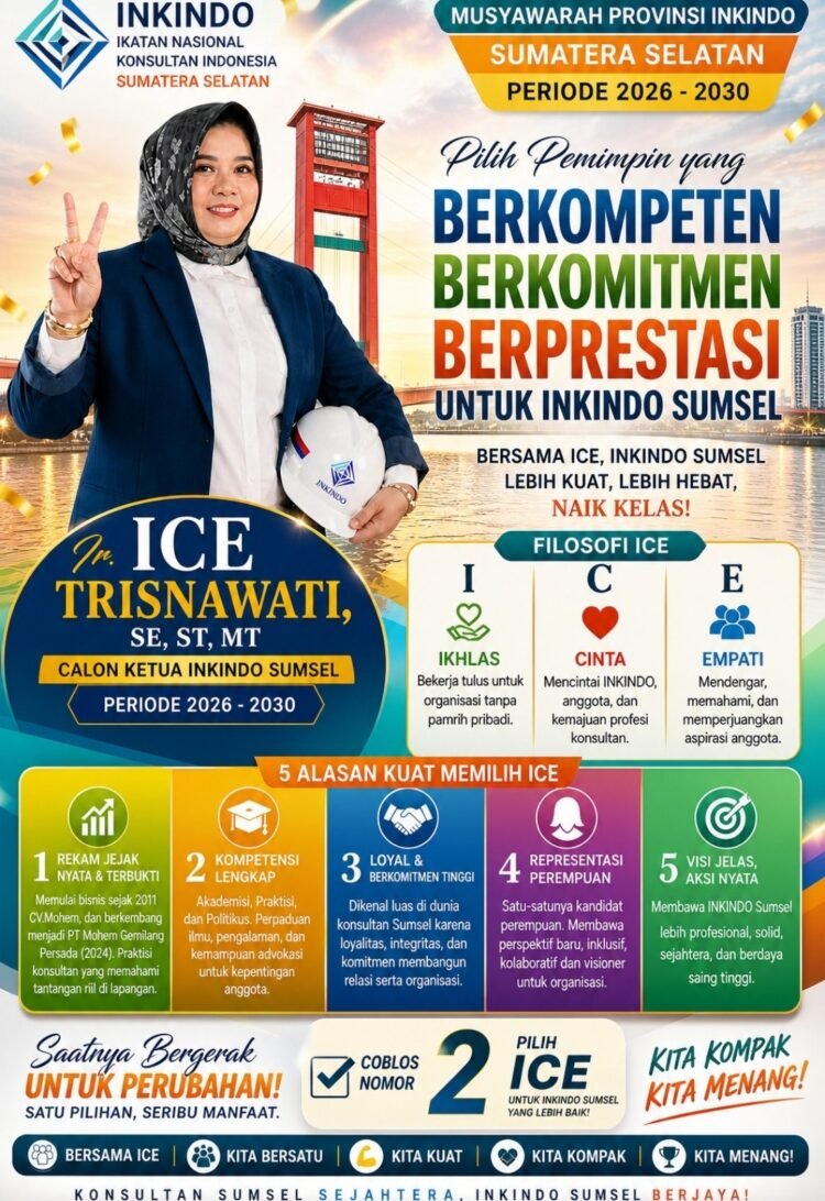 Didukung Senior dan Generasi Muda, Ice Trisnawati Siap Bawa INKINDO Sumsel “Naik Kelas”