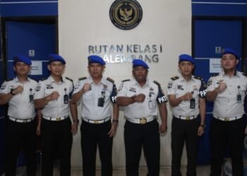 Perkuat Pengawasan Internal, Kanwil Ditjenpas Sumsel Gelar Sidak di Rutan Kelas I Palembang