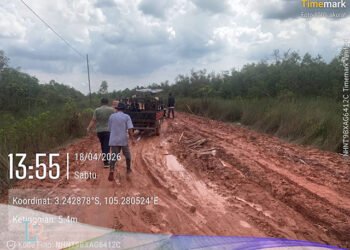 Banjir di Tulung Selapan