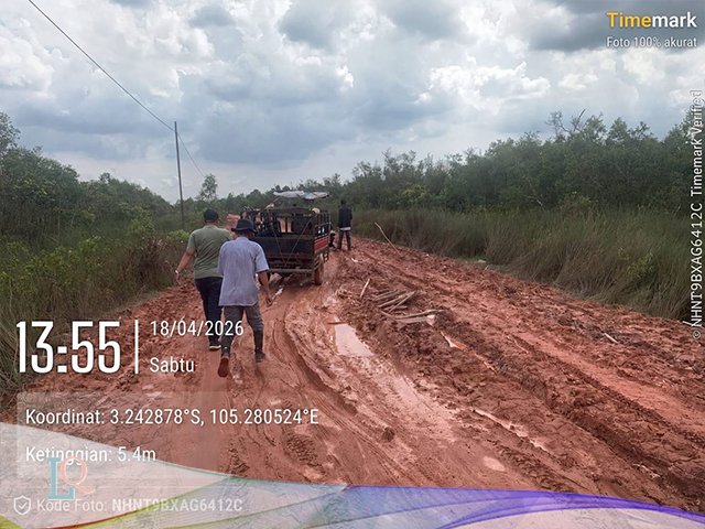 Banjir di Tulung Selapan