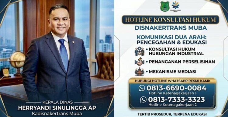Kerap Mangkir Mediasi? Kadisnakertrans Muba Ingatkan Perusahaan Risiko Rugi Hukum Hingga Kalah di PHI