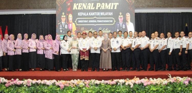 KEPALA RUTAN KELAS I PALEMBANG HADIRI KEGIATAN KENAL PAMIT KAKANWIL DITJENPAS SUMATERA SELATAN