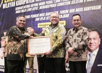 Kanwil BPJS-TK Sumbagsel Nobatkan Disnakertrans Muba Pelopor program perlindungan jaminan sosial ketenagakerjaan bagi masyarakat pekerja rentan di Sumatra Selatan