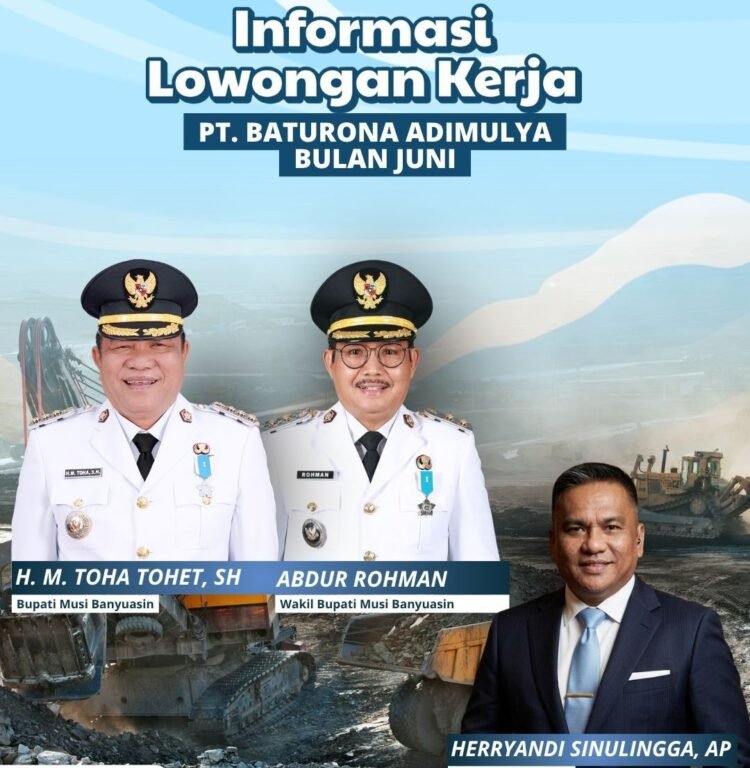 Kolaborasi Disnakertrans Muba dengan PT Baturona Adimulya Buka Loker Driver Dump Truck (DT) Harian