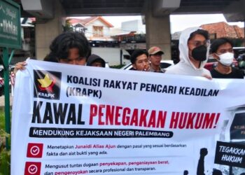 Massa Aksi Minta Semua Kasus Junaidi Alias Ajun Untuk Di Proses