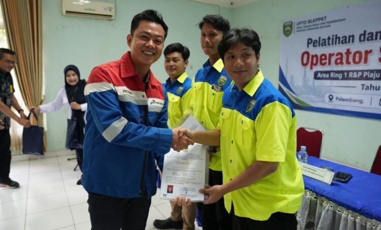 Sukses Gelar Pelatihan dan Sertifikasi Operator Scaffolding, Project Sumatra R&P, Kilang Plaju, dan Disnakertrans Sumsel Dorong Kesiapan Tenaga Kerja Lokal
