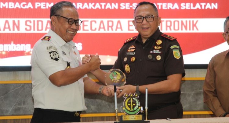 Kakanwil Ditjenpas Sumsel Tandatangani PKS, Implementasi Persidangan Elektronik Resmi Dimulai di Sumatera Selatan
