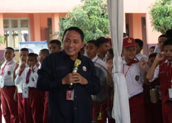 Melalui MPLS, KPID Sumsel Ajak Peserta Didik Baru SMP N 35 Palembang Bijak Bermedia Sosial