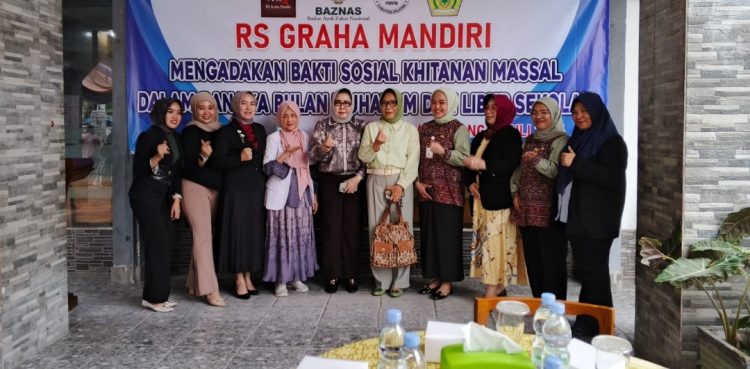 RS Graha Mandiri Khitan Massal 100 Anak, Tebar Kepedulian di Bulan Muharam Bersama BAZNAS Kota Palembang