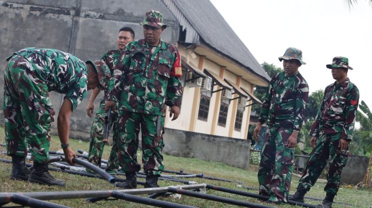Jelang Pembukaan TMMD ke-129, Kodim 0418/Palembang Matangkan Persiapan di Talang Jambe