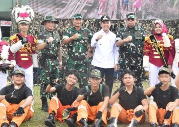 PEMBUKAAN TMMD KE -129 KODIM 0418/PALEMBANG DI DESA SUGIWARAS KELURAHAN TALANG JAMBE KOTA