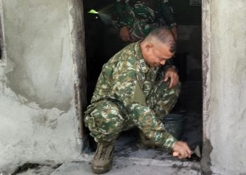 Harapan Baru Keluarga Suwarni, Rumah Tak Layak Huni Mulai Berubah Berkat Program TMMD Kodim 0418/Palembang