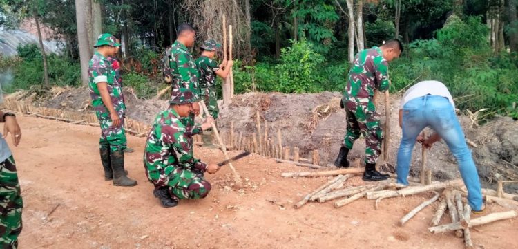 Pembangunan Jalan 750 Meter, Gorong-gorong, dan Parit TMMD Ke-129 Kodim 0418/Palembang Terus Dikebut