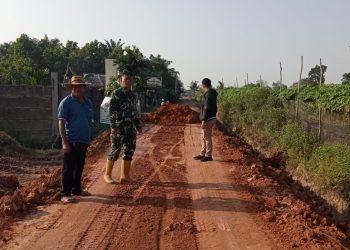 Pembangunan Jalan 750 Meter Jadi Sasaran Utama TMMD Ke-129 Kodim 0418/Palembang