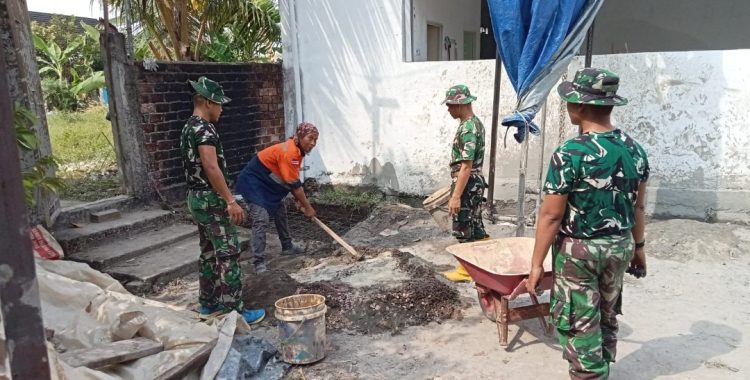 Satgas TMMD Ke-129 Kodim 0418/Palembang Bangun Sumur Bor Sasaran 7 Di Rumah Tahfidz