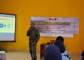 TMMD ke-129 Kodim 0418/Palembang Tanamkan Semangat Bela Negara, Pelajar Diajak Jadi Generasi Berkarakter dan Cinta Tanah Air