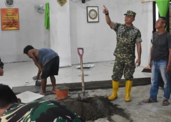 Wadan Satgas TMMD Ke-129 Kodim 0418/Palembang Tinjau lokasi Sumur Bor, RTLH dan Rehab Musholla
