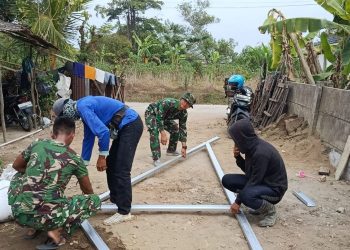 Delapan Hari TMMD Kodim 0418/Palembang, Gotong Royong Prajurit dan Warga Wujudkan Mimpi Ibu Sriyanti Memiliki Rumah yang Aman dan Nyaman