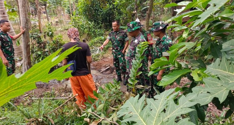 Memasuki Tahap Pondasi, Pembangunan Sumur Bor Sasaran 13 TMMD Ke-129 Kodim 0418/Palembang Terus Berjalan