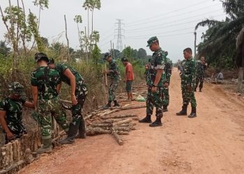 Jalan Impian Warga Mulai Dibangun dari Cerucuk Gelam, Dansatgas TMMD Kodim 0418/Palembang Pastikan Pembangunan Jalan Terus Berjalan
