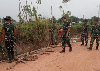 Jalan Impian Warga Mulai Terwujud, Cerucuk Gelam Jadi Pondasi Harapan di TMMD Ke-129 Kodim 0418/Palembang