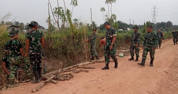Jalan Impian Warga Mulai Terwujud, Cerucuk Gelam Jadi Pondasi Harapan di TMMD Ke-129 Kodim 0418/Palembang