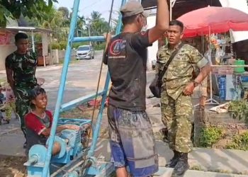Dari Sumur Bor Menuju Harapan Baru, Dedikasi Prajurit TMMD Kodim 0418/Palembang untuk Jamaah Mushala Al-Mufakat