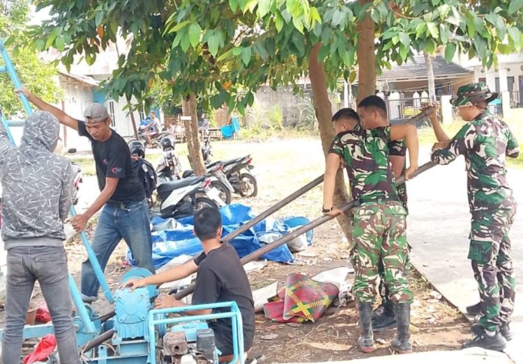 Hari Ke-10 TMMD, Sumur Bor Mushola Al-Mufakat Jalani Tahap Pengujian Sebelum Digunakan