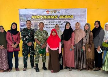 TMMD ke-129 Kodim 0418/Palembang Hadirkan Penyuluhan Agama, Warga Diajak Bangun Desa dengan Iman dan Kebersamaan