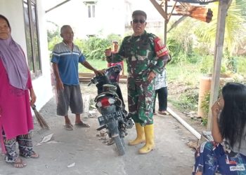 Komsos di Lokasi TMMD Ke-129 Kodim 0418/Palembang, Babinsa Talang Jambe Pererat Kemanunggalan TNI dan Rakyat