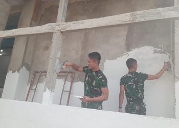Hari Ke-11 TMMD Kodim 0418/Palembang, Rehab Mushola Baitul Magfurin Memasuki Tahap Finishing, Warga Nantikan Tempat Ibadah yang Lebih Nyaman