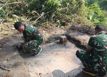 Setetes Air, Sejuta Harapan: Pembangunan Sumur Bor TMMD Kodim 0418/Palembang Hampir Rampung di Kampung Kreatif Pelangi