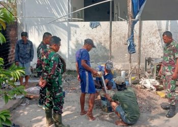 Hari Ke-11 TMMD Kodim 0418/Palembang, Pemasangan Mesin Air Jadi Tahap Akhir Sumur Bor Rumah Tahfidz Al Fatihah