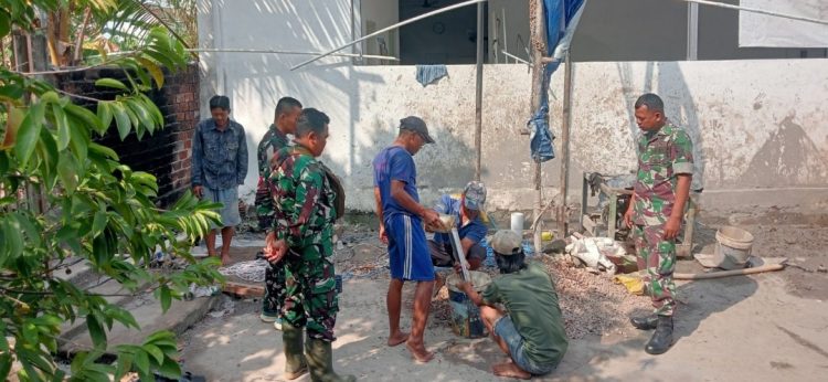 Hari Ke-11 TMMD Kodim 0418/Palembang, Pemasangan Mesin Air Jadi Tahap Akhir Sumur Bor Rumah Tahfidz Al Fatihah