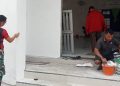 Peluh Prajurit di Balik Dinding Mushola: Hari ke-11 TMMD Satgas Kodim 0418/Palembang Kejar Rampung Baitul Magfurin