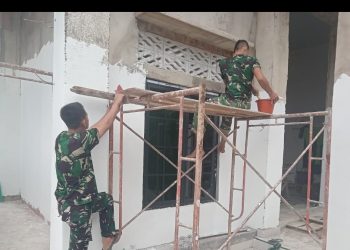Rehab Mushola Baitul Magfurin dari TMMD Kodim 0418/Palembang Bangkitkan Semangat Kebersamaan Warga