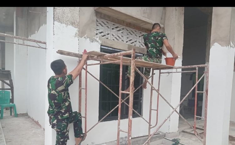 Rehab Mushola Baitul Magfurin dari TMMD Kodim 0418/Palembang Bangkitkan Semangat Kebersamaan Warga