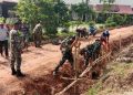 Semangat Tanpa Henti, Personel Satgas TMMD Kodim 0418 Wujudkan Jalan Impian Masyarakat Talang Jambe