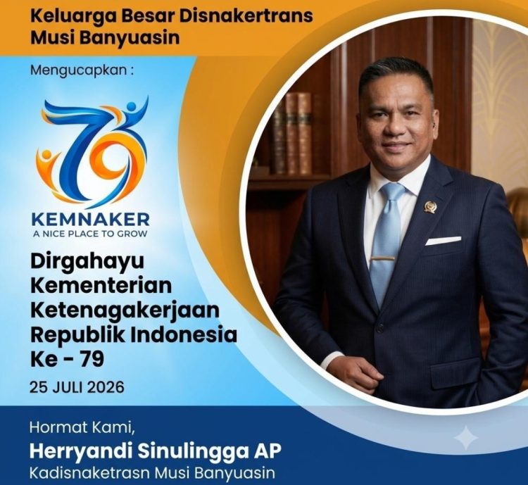 HUT Ke-79 Kemnaker RI: Disnakertrans Musi Banyuasin Perkuat Sinergi Ciptakan SDM Unggul dan Lapangan Kerja Bagi Generasi Muda