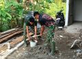 Tak Kenal Libur, Hari Ke-12 Prajurit TMMD Kodim 0418/Palembang Kejar Mimpi Ibu Suwarni Memiliki Rumah yang Layak