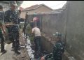 Hari Ke-12, Personel Sasaran Pembangunan Jalan dan Parit Laksanakan Gotong Royong di Mushala Baitul Magfurin